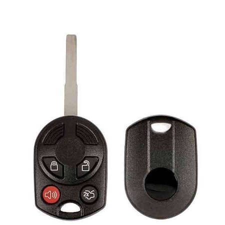 Keyless Factory Ford 4-Button Old Style / Remote Head Key Shell / High Security Blade / 3 Pcs Shell, PK 20 RHS-FD-1516